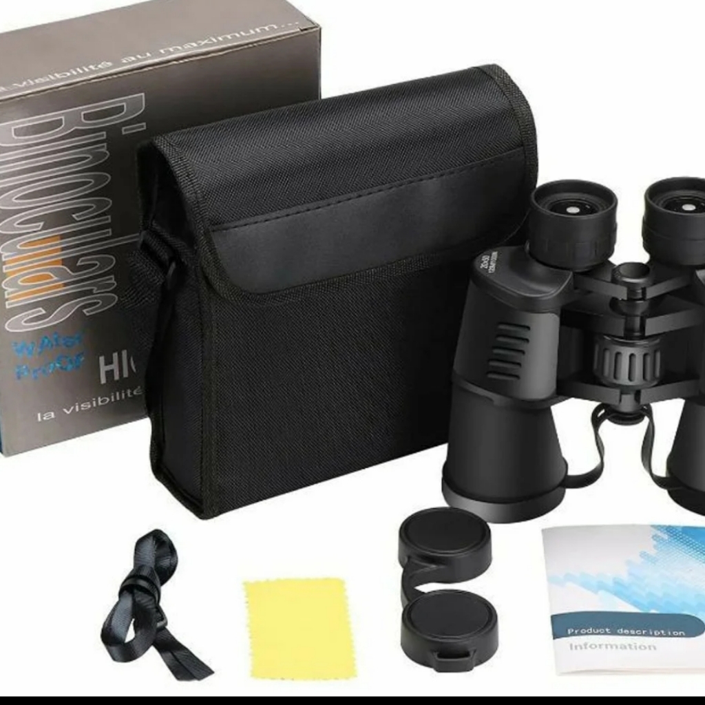Compact Binoculars For Adults With Low Light Night Vision, 20x50 Hd Waterproof